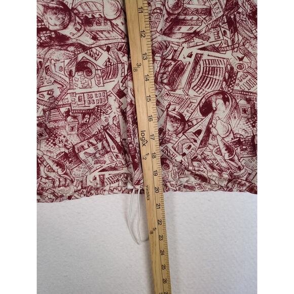 Harry Potter Hogwarts Sketch Cinch Waist Sweat Shirt Size L - Picture 9 of 12